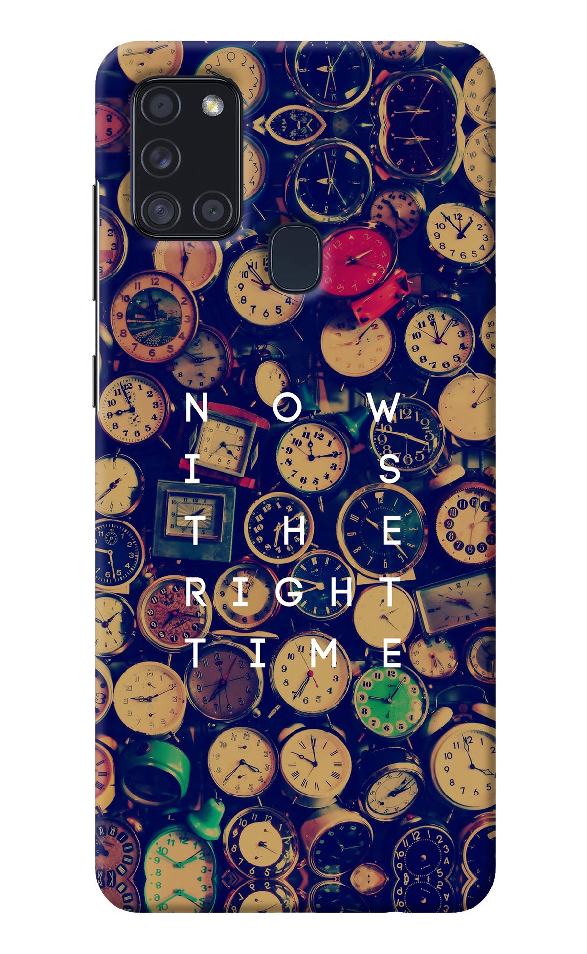 Now is the Right Time Quote Samsung A21s Back Cover