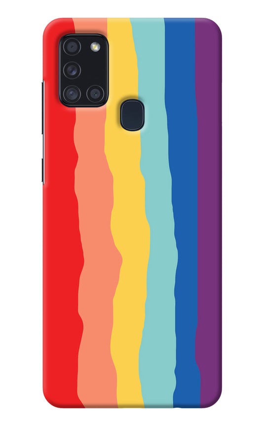 Rainbow Samsung A21s Back Cover