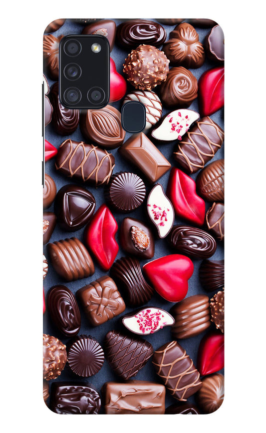 Chocolates Samsung A21s Back Cover