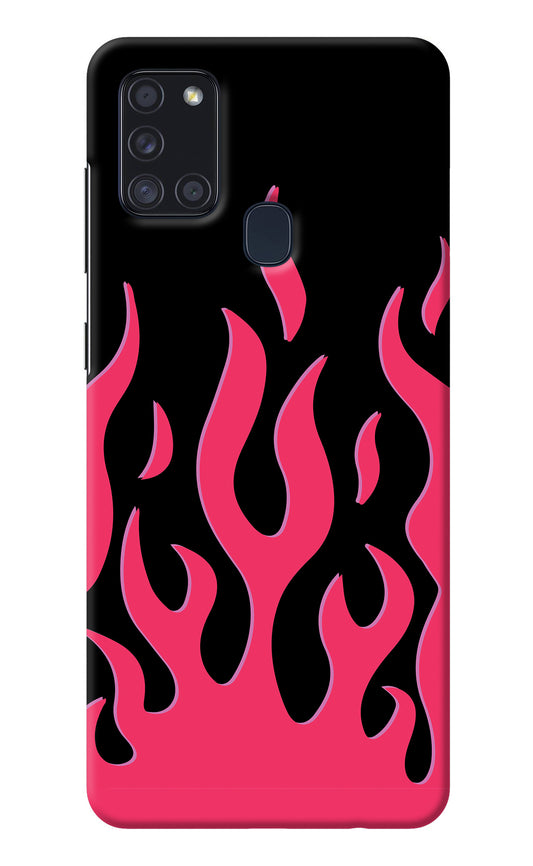 Fire Flames Samsung A21s Back Cover