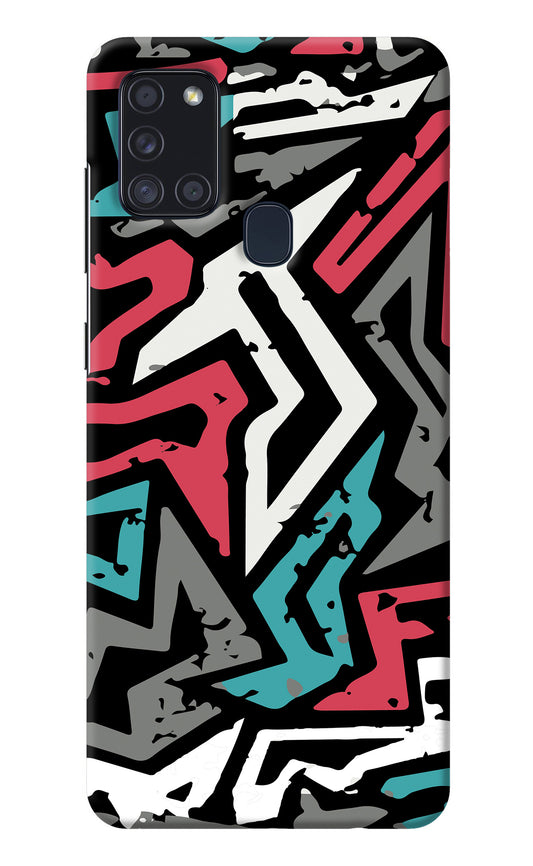 Geometric Graffiti Samsung A21s Back Cover