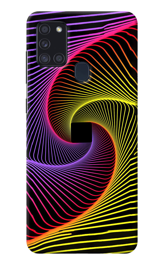 Colorful Strings Samsung A21s Back Cover