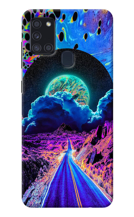 Psychedelic Painting Samsung A21s Back Cover