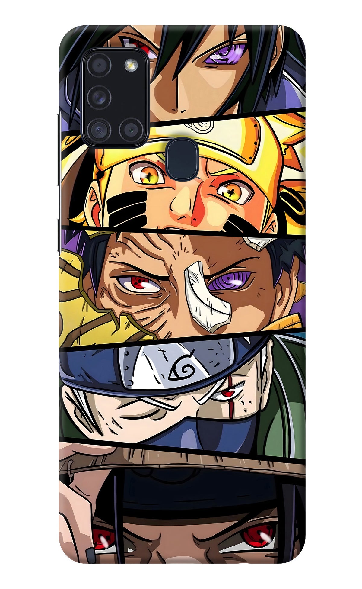 Naruto Character Samsung A21s Back Cover