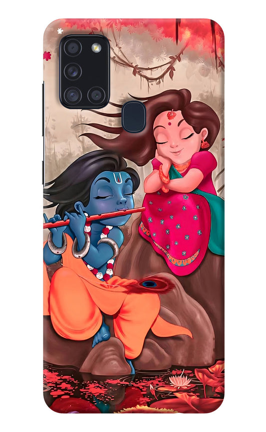 Radhe Krishna Samsung A21s Back Cover