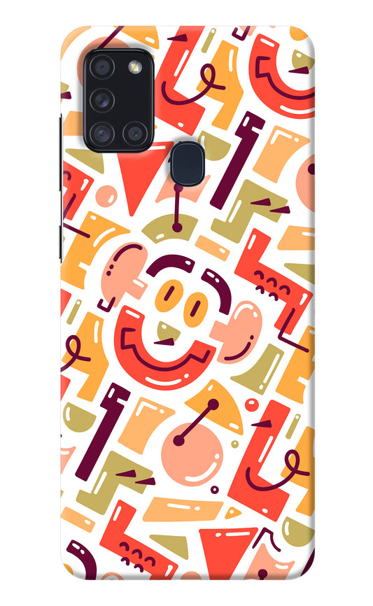 Doodle Pattern Samsung A21s Back Cover