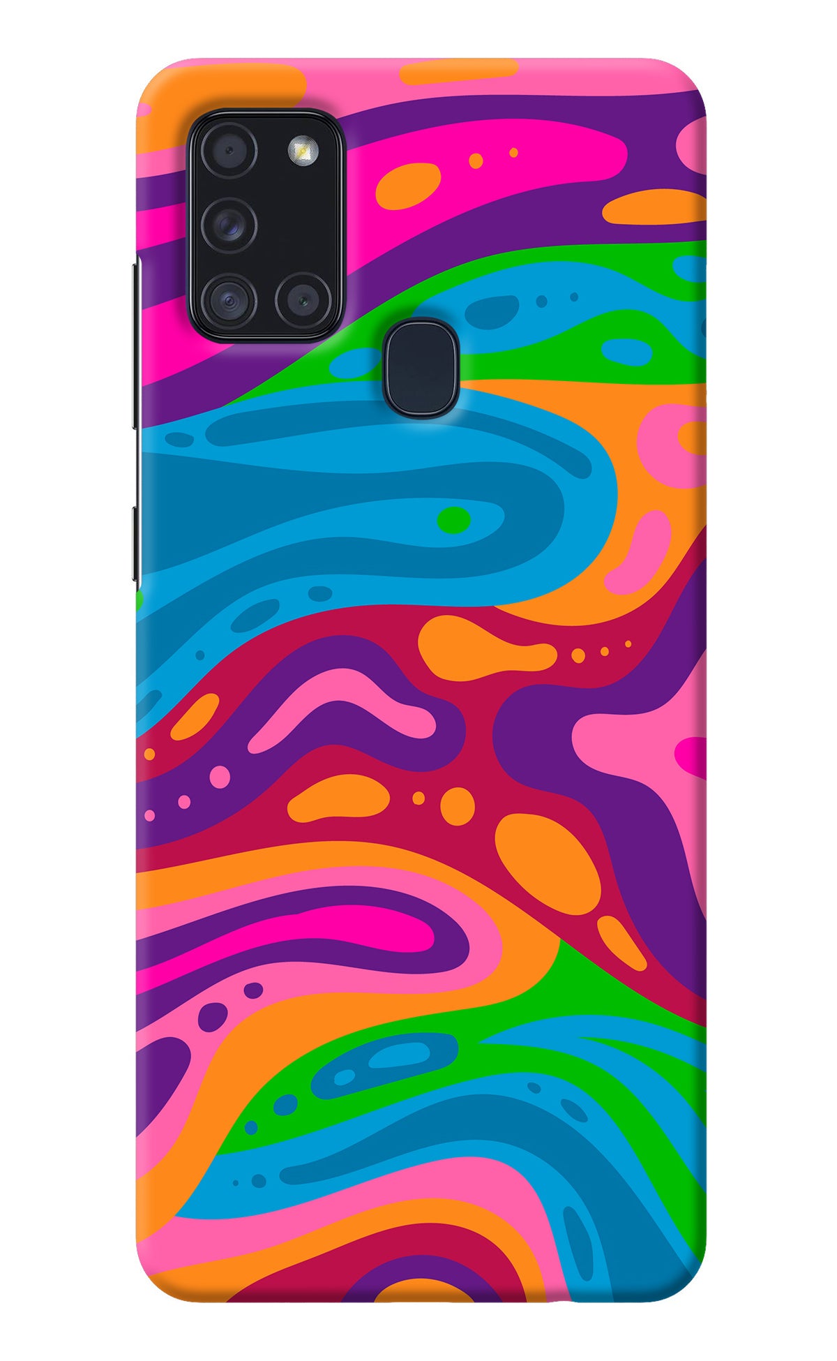 Trippy Pattern Samsung A21s Back Cover