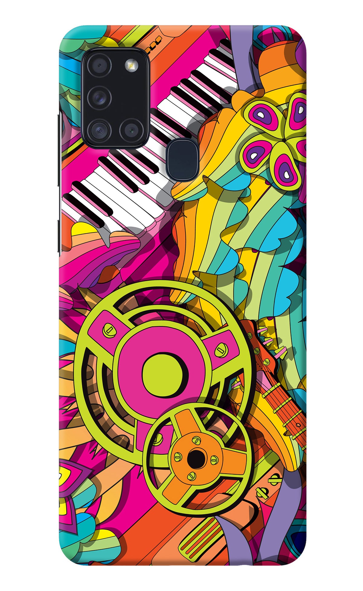 Music Doodle Samsung A21s Back Cover