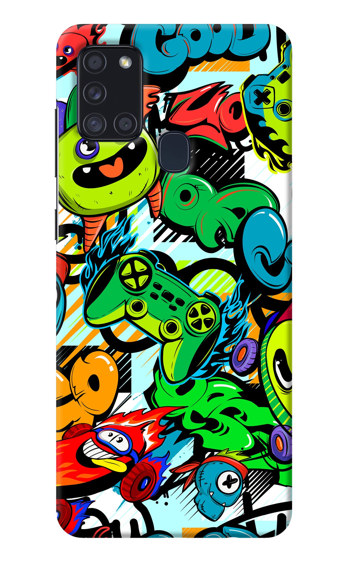 Game Doodle Samsung A21s Back Cover