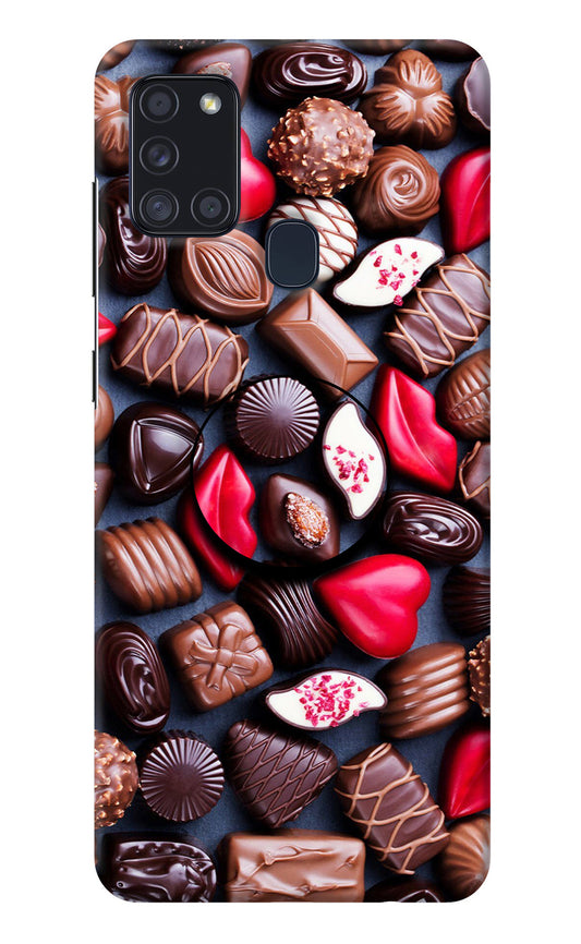 Chocolates Samsung A21s Pop Case