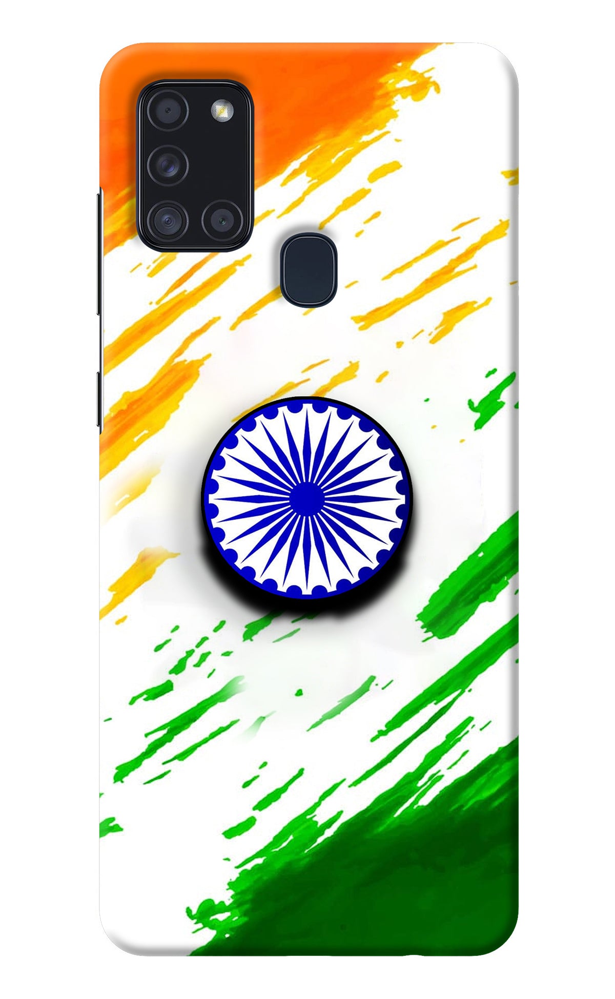 Indian Flag Ashoka Chakra Samsung A21s Pop Case