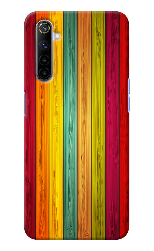 Multicolor Wooden Realme 6/6i Back Cover