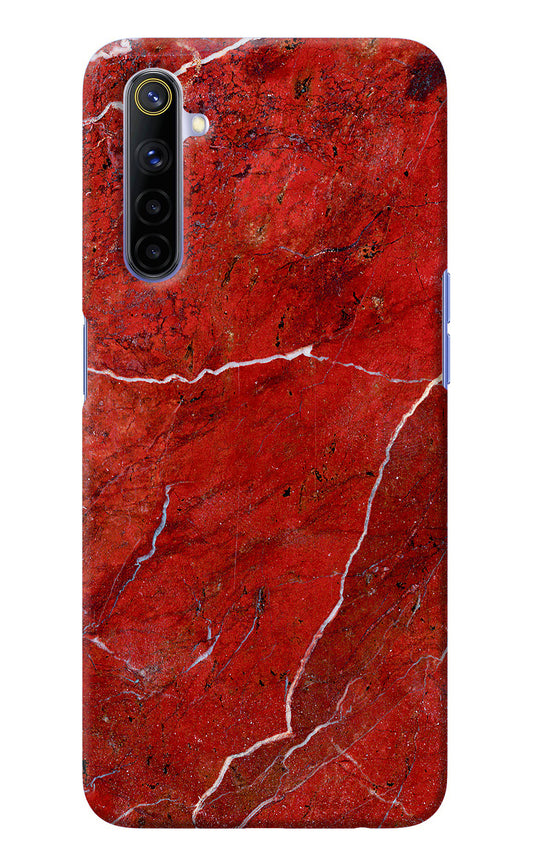 Red Marble Design Realme 6/6i Back Cover