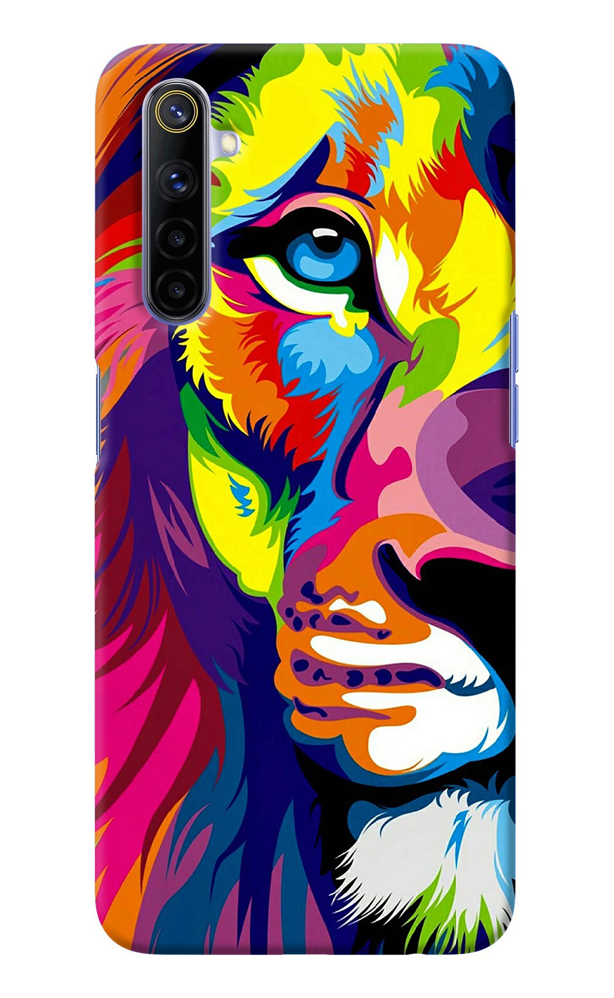 Lion Half Face Realme 6/6i Back Cover