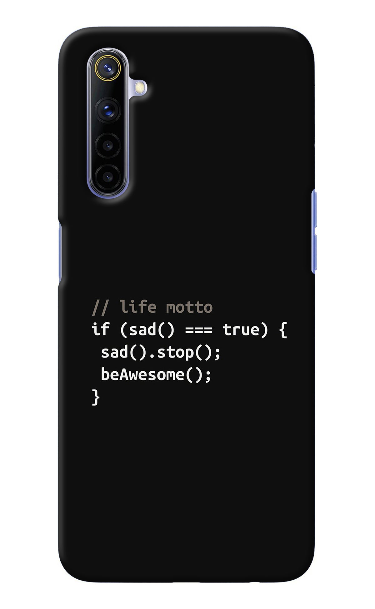 Life Motto Code Realme 6/6i Back Cover