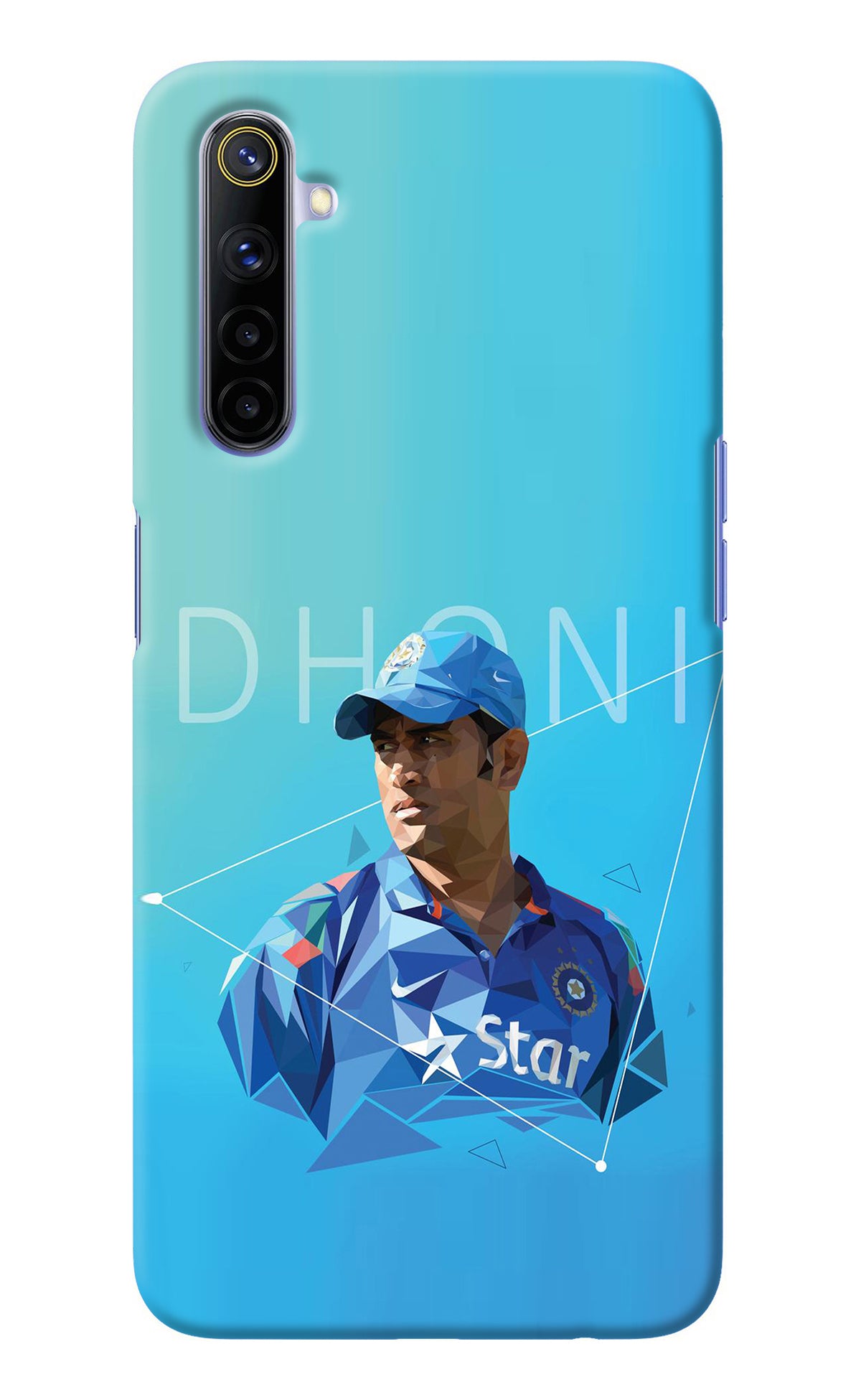 Dhoni Artwork Realme 6/6i Back Cover