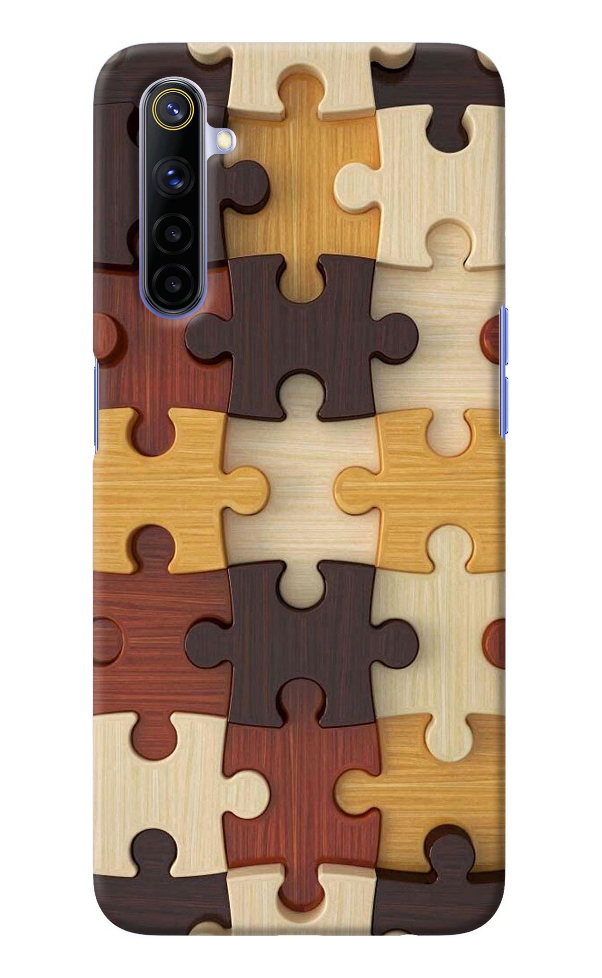 Wooden Puzzle Realme 6/6i Back Cover