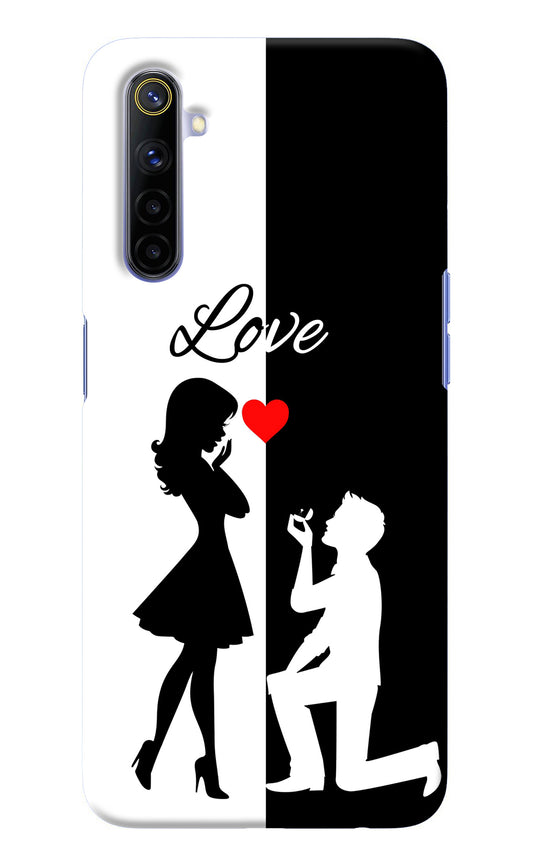 Love Propose Black And White Realme 6/6i Back Cover