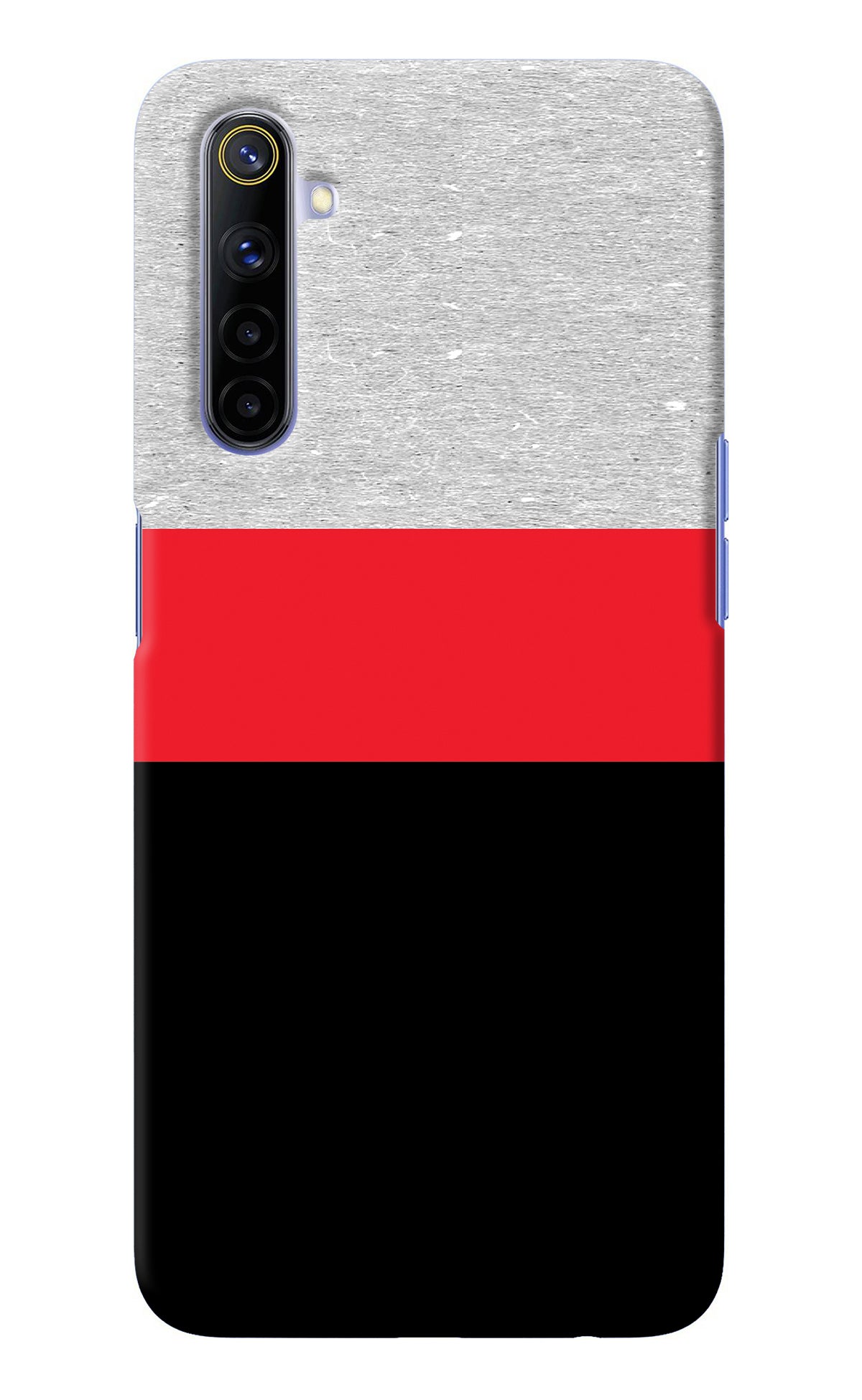 Tri Color Pattern Realme 6/6i Back Cover