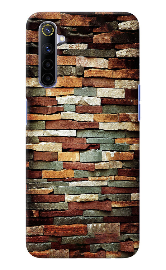 Bricks Pattern Realme 6/6i Back Cover