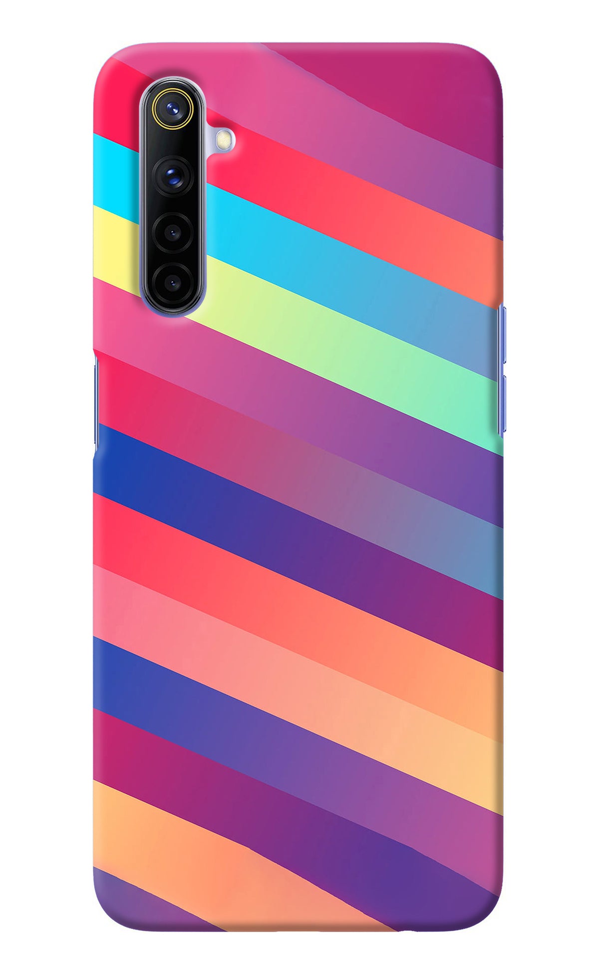 Stripes color Realme 6/6i Back Cover