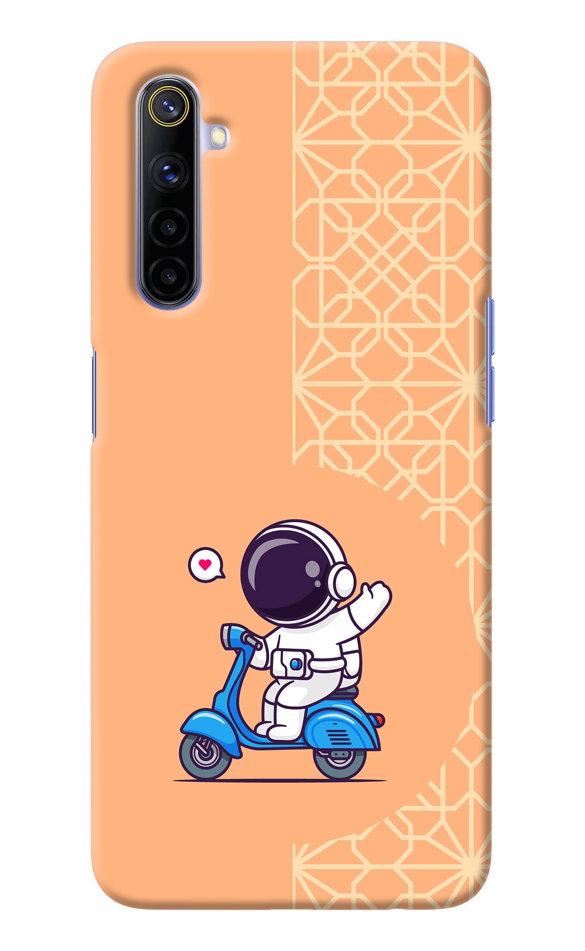 Cute Astronaut Riding Realme 6/6i Back Cover