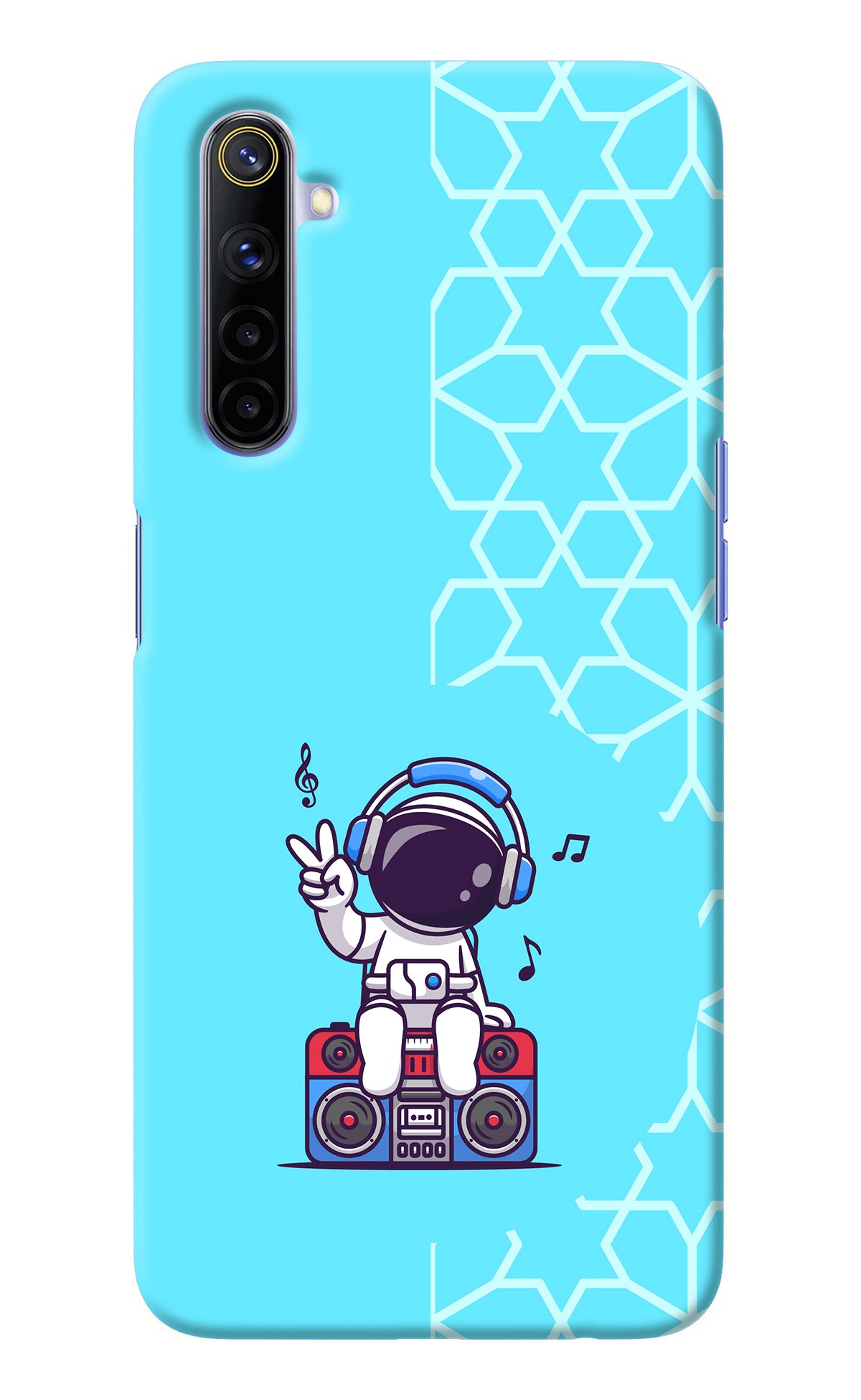 Cute Astronaut Chilling Realme 6/6i Back Cover