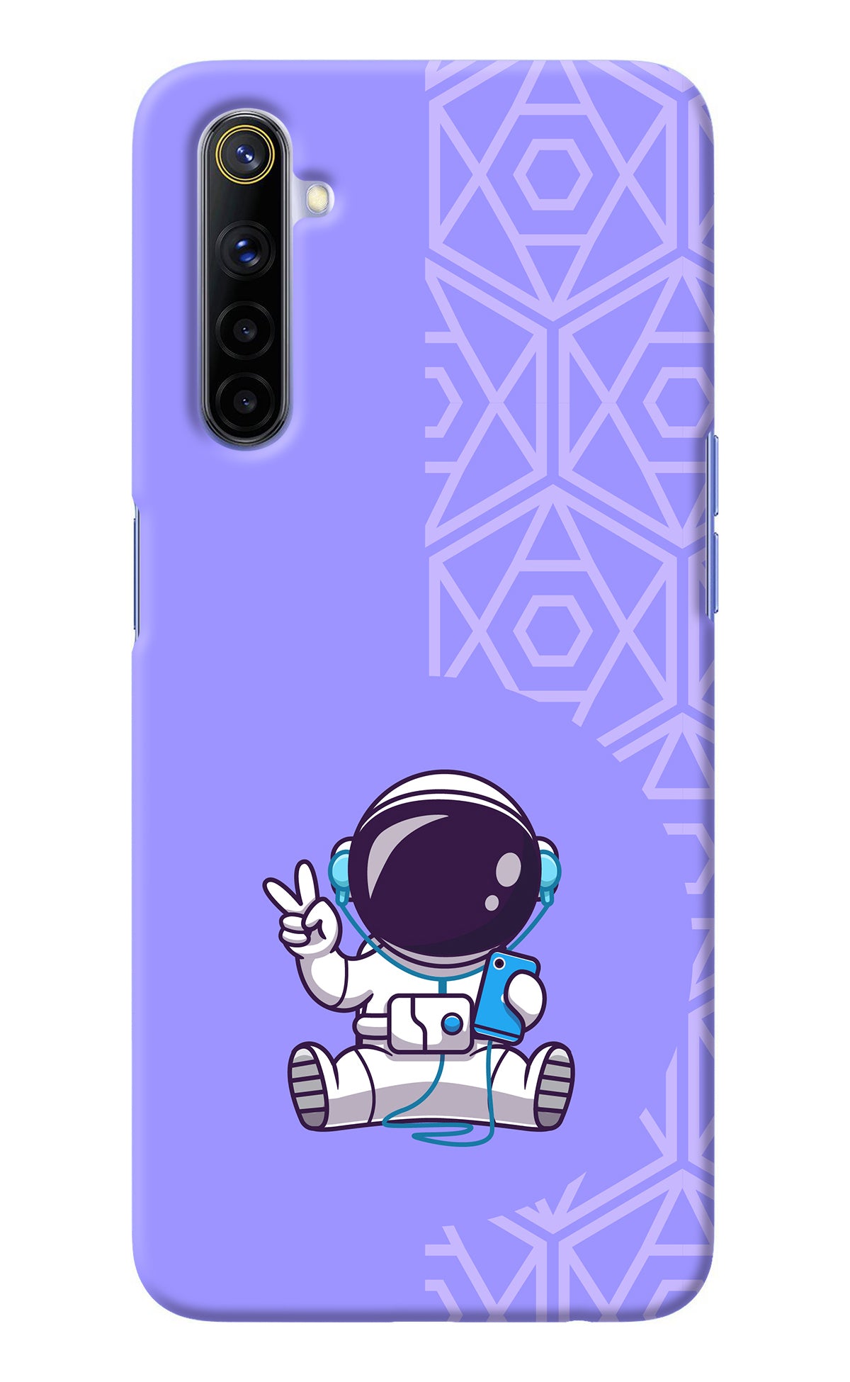 Cute Astronaut Chilling Realme 6/6i Back Cover