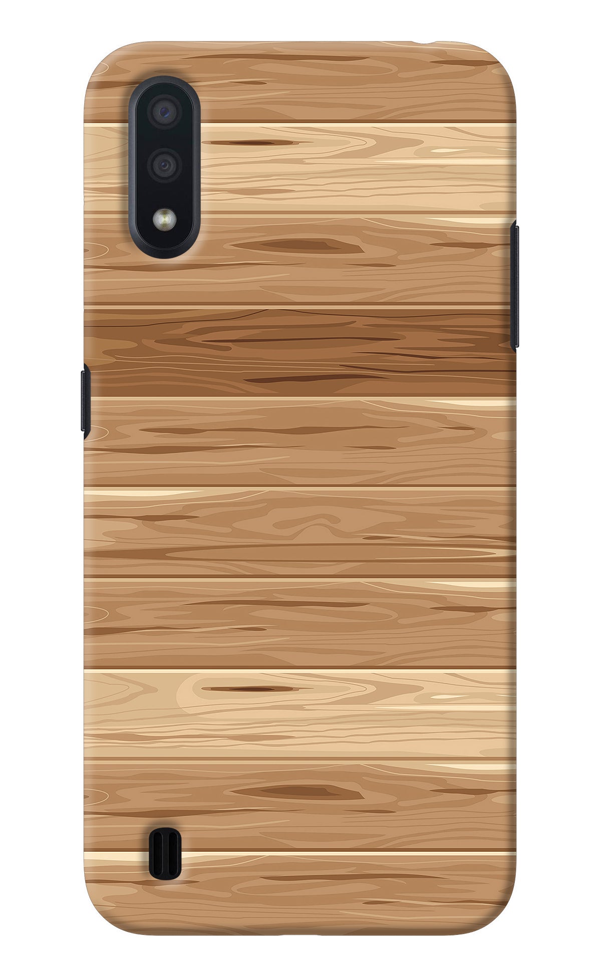 Wooden Vector Samsung M01 Back Cover