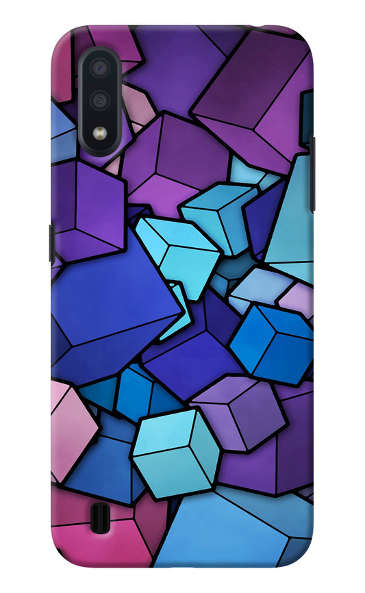 Cubic Abstract Samsung M01 Back Cover