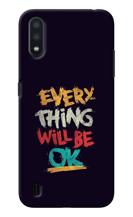 Everything Will Be Ok Samsung M01 Back Cover