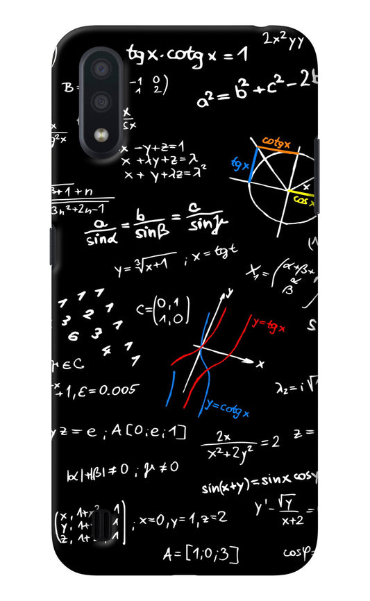Mathematics Formula Samsung M01 Back Cover