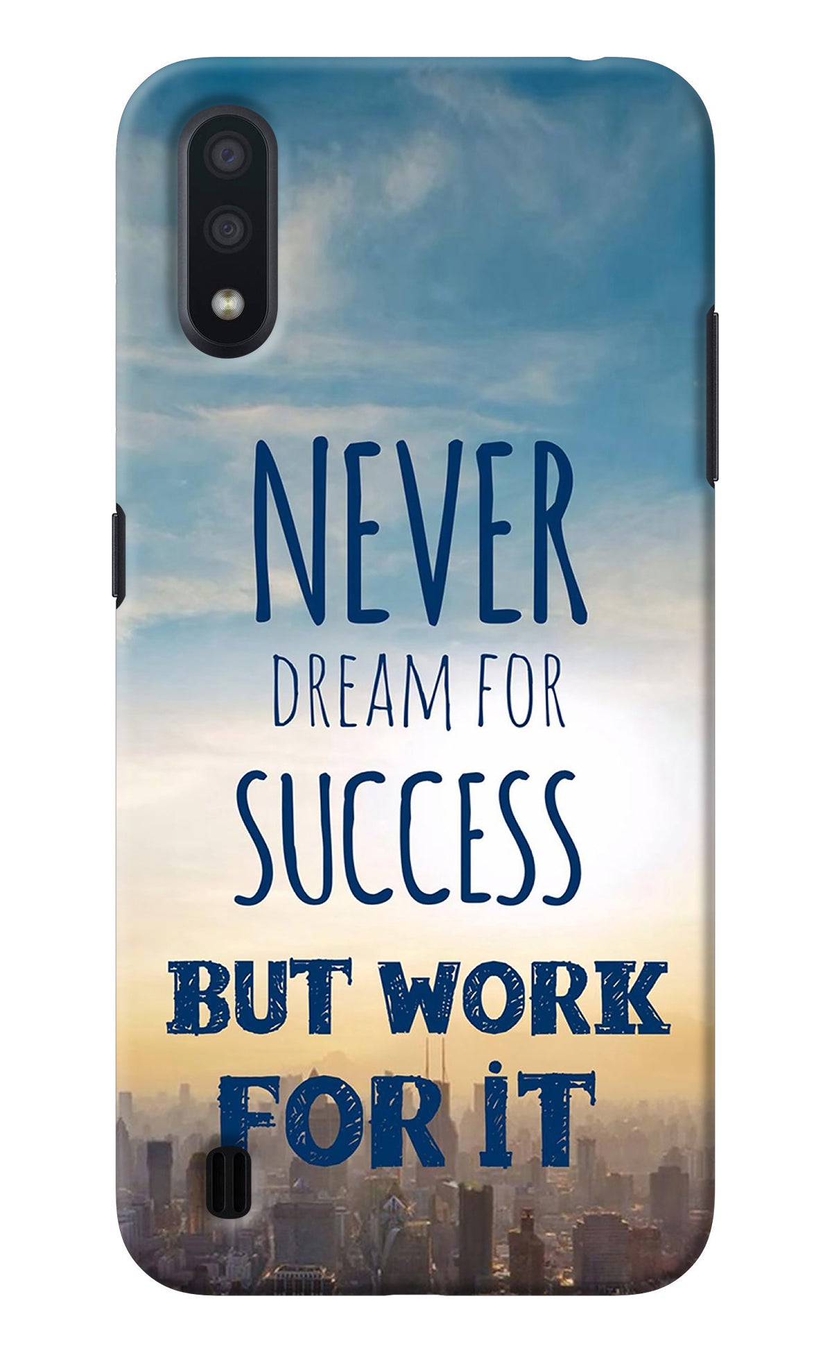 Never Dream For Success But Work For It Samsung M01 Back Cover