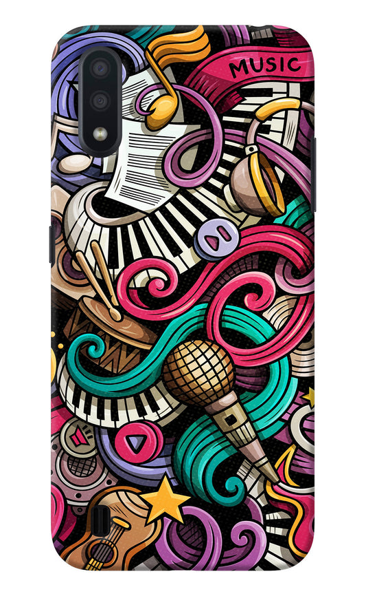 Music Abstract Samsung M01 Back Cover