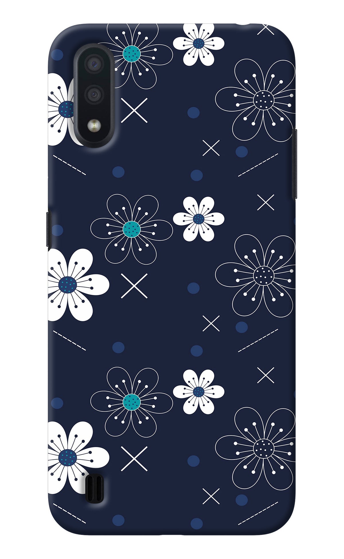 Flowers Samsung M01 Back Cover