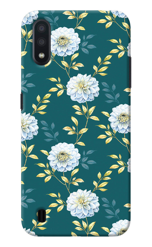 Flowers Samsung M01 Back Cover