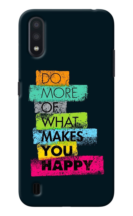 Do More Of What Makes You Happy Samsung M01 Back Cover