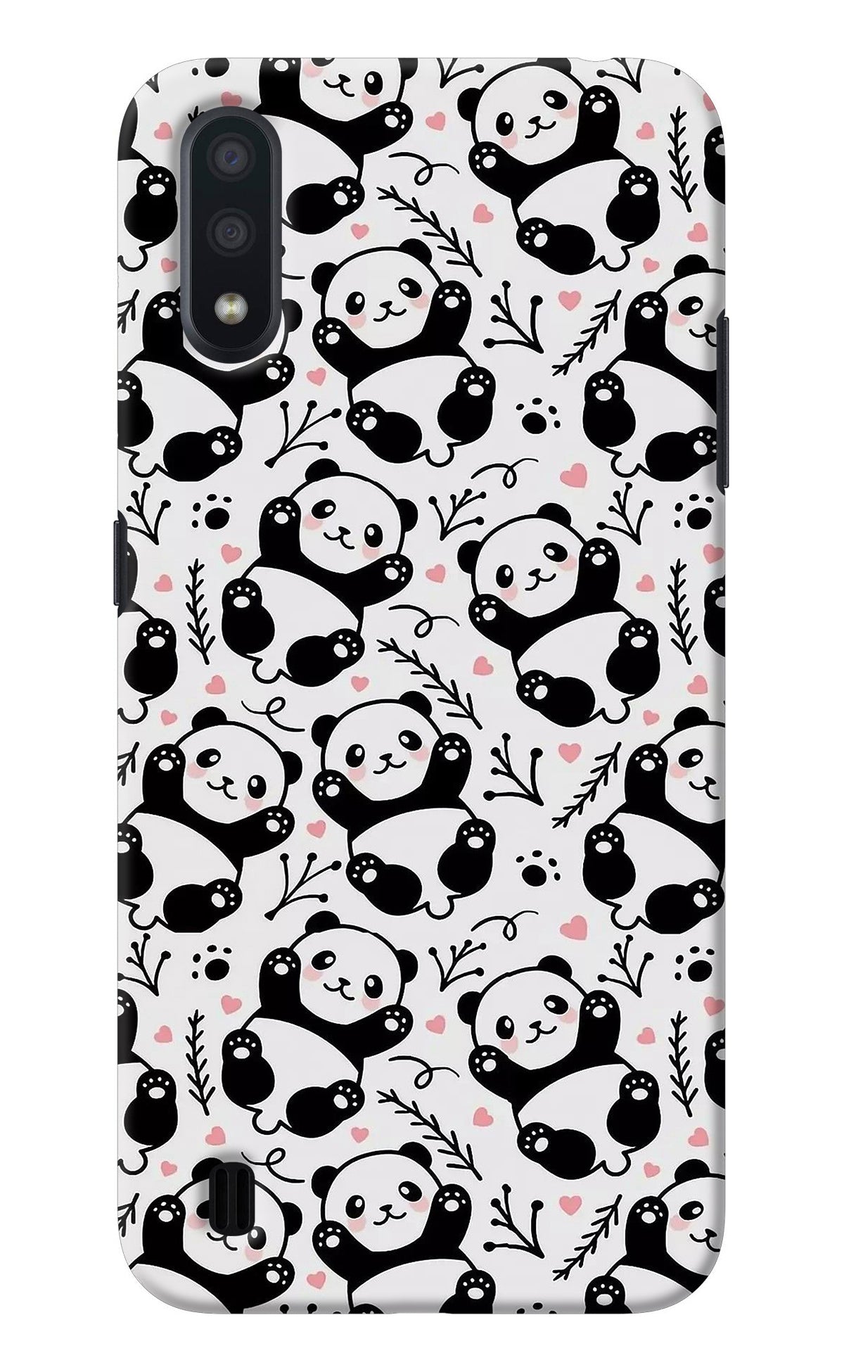 Cute Panda Samsung M01 Back Cover