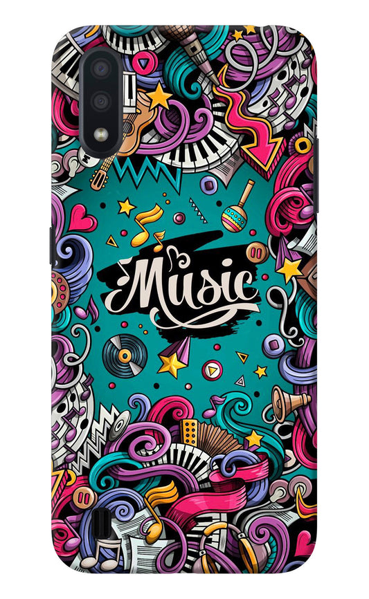 Music Graffiti Samsung M01 Back Cover