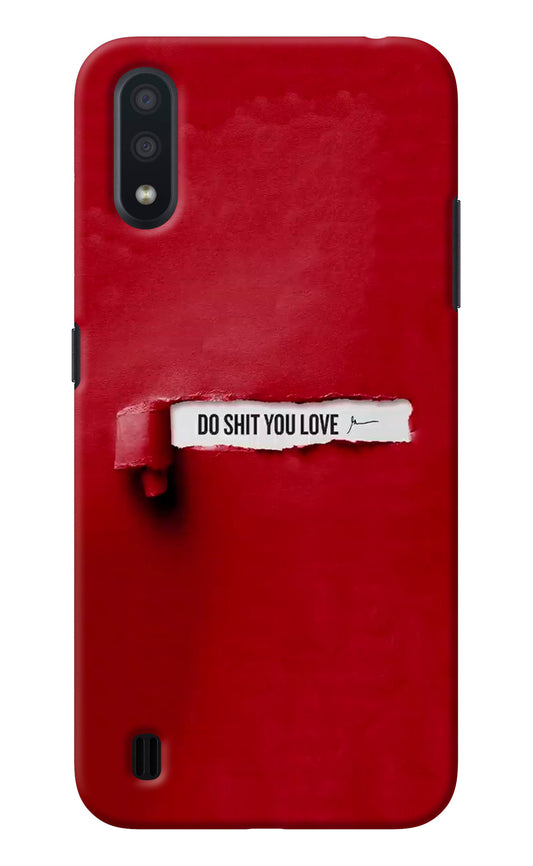 Do Shit You Love Samsung M01 Back Cover