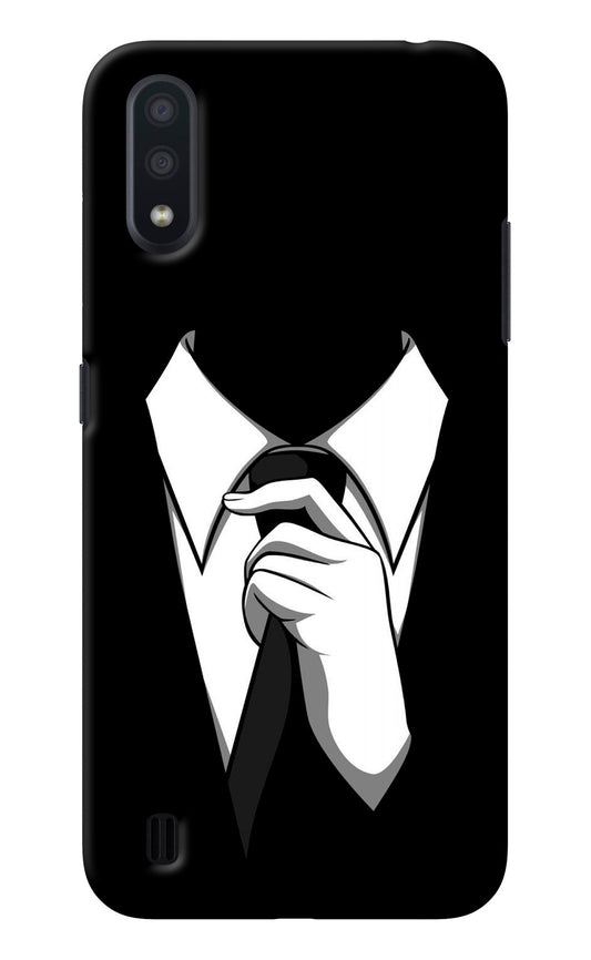 Black Tie Samsung M01 Back Cover