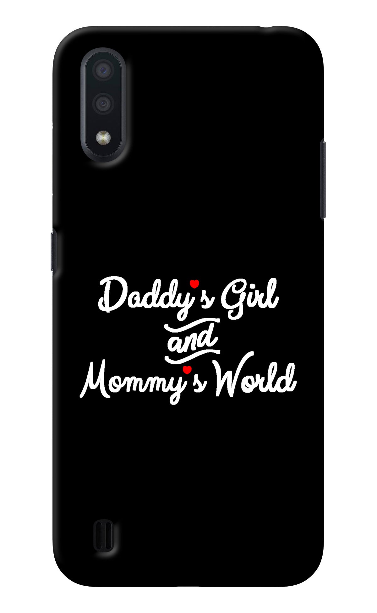 Daddy's Girl and Mommy's World Samsung M01 Back Cover