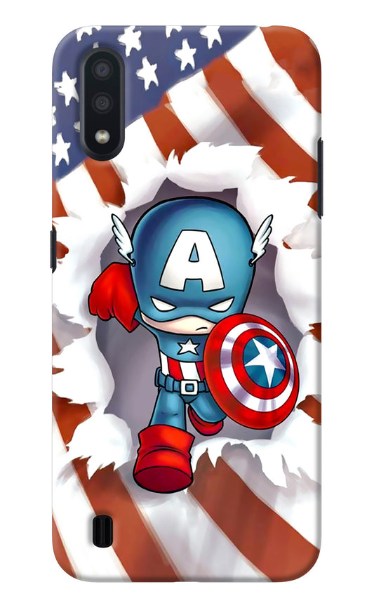 Captain America Samsung M01 Back Cover