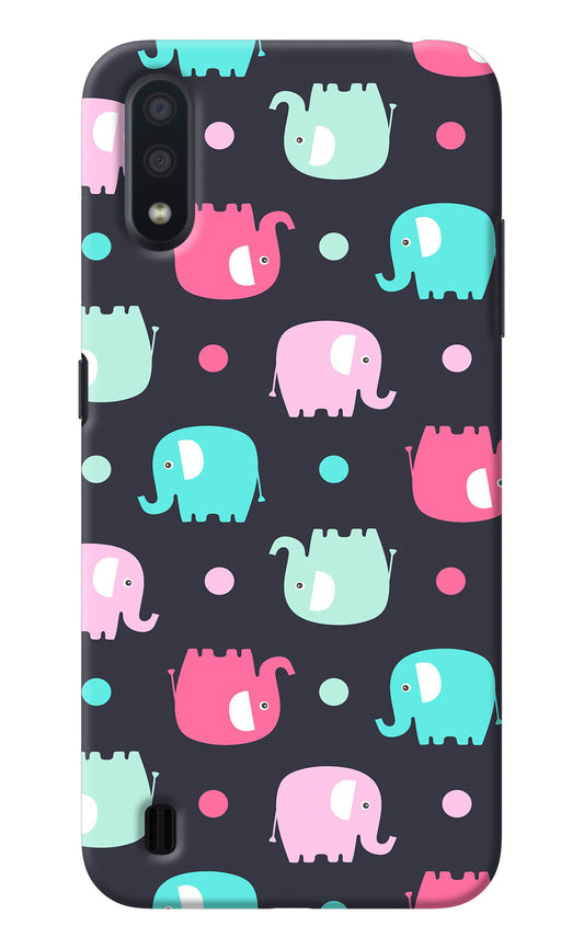 Elephants Samsung M01 Back Cover