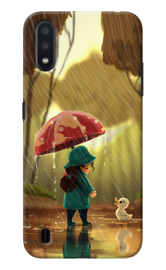 Rainy Day Samsung M01 Back Cover