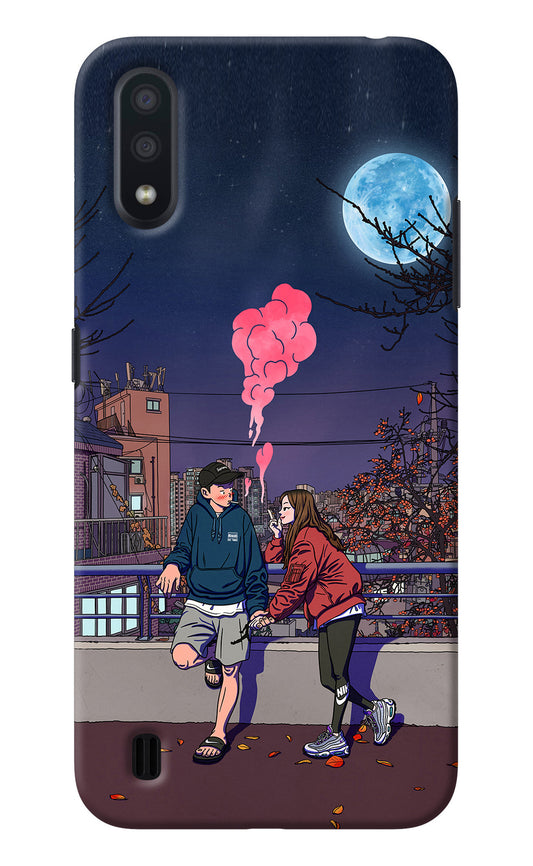 Chilling Couple Samsung M01 Back Cover