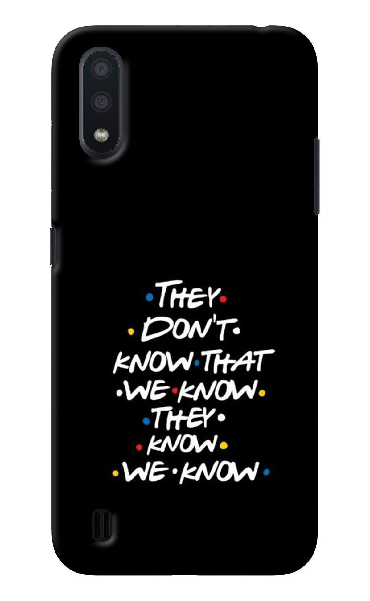 FRIENDS Dialogue Samsung M01 Back Cover