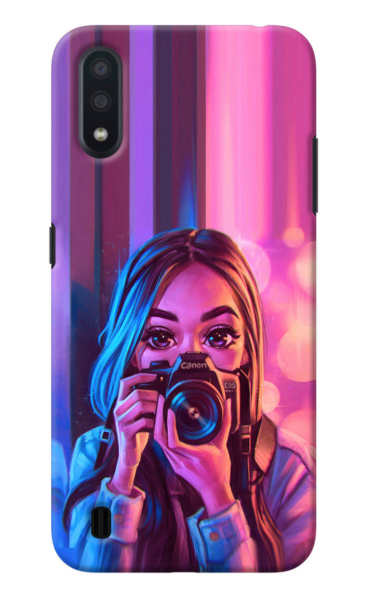 Girl Photographer Samsung M01 Back Cover