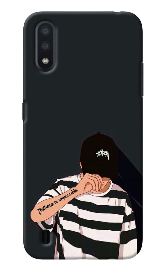 Aesthetic Boy Samsung M01 Back Cover