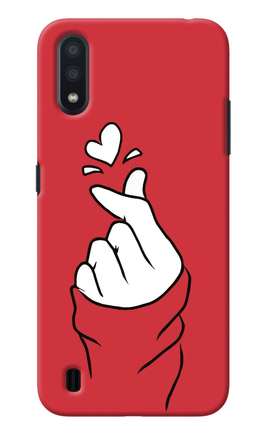 Korean Love Sign Samsung M01 Back Cover